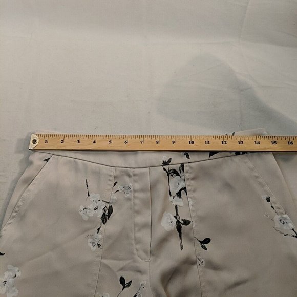 Dynamite Cream Floral Pants Pockets Elastic Waistband Womens Medium M Flowers - Picture 10 of 11
